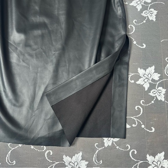 Lamarque Nitza Faux Leather  Dress in Black Sz XS - Picture 8 of 13